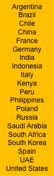ISOC countries surveyed